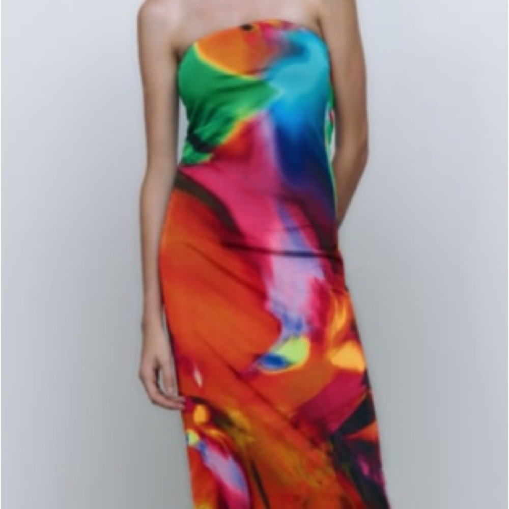 Zara’s printed dress